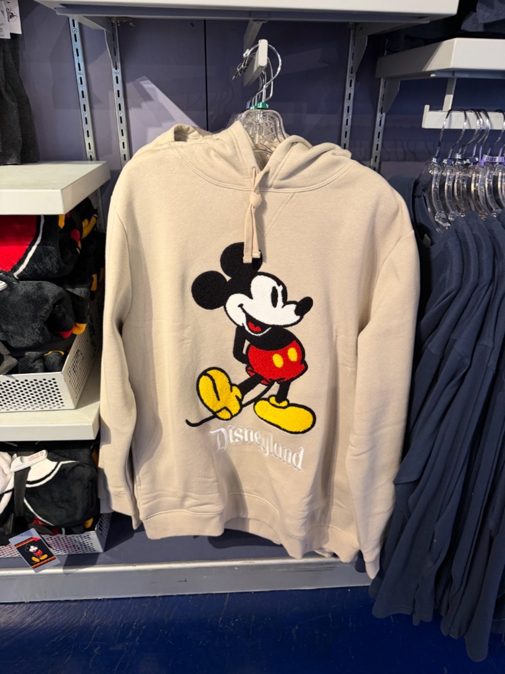 Disneyland Park 2026 Mickey Mouse Icon Chenille Hoodie Sweatshirt
